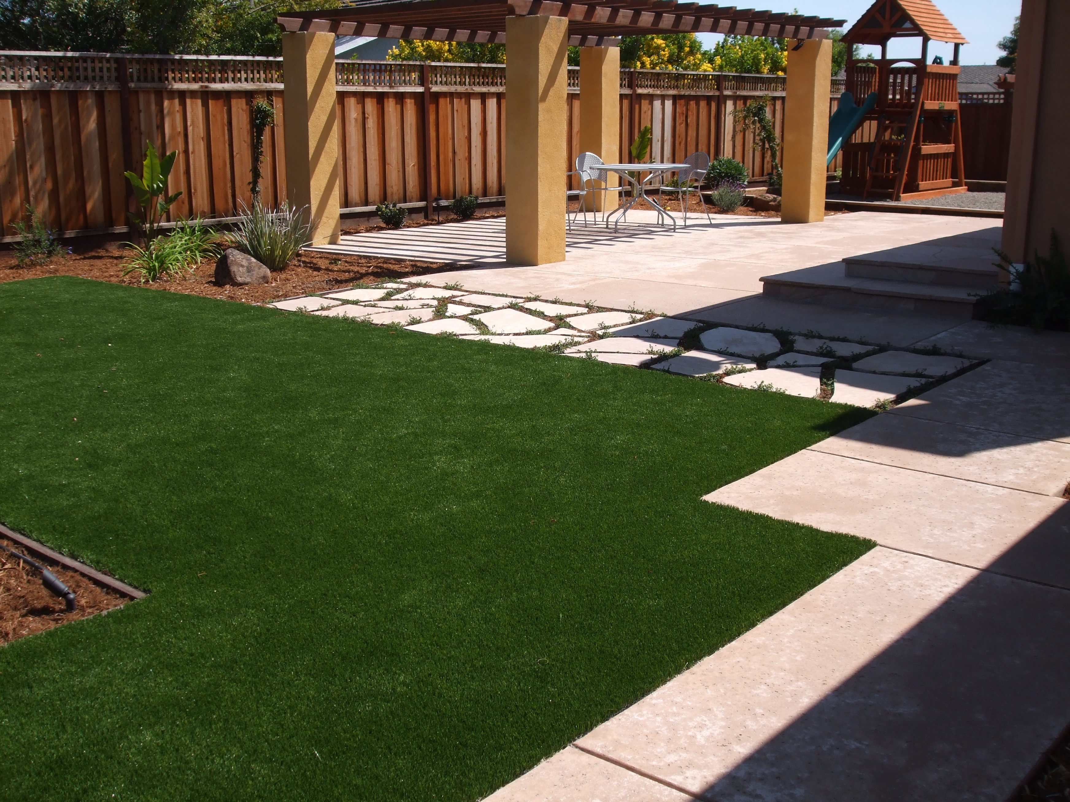 Artificial Grass Evergreen Landscape & Concrete San Jose Contractor
